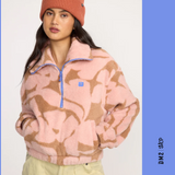 POLAR FEMME BARRA HALF ZIP ROSE BROWN