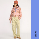 POLAR FEMME BARRA HALF ZIP ROSE BROWN