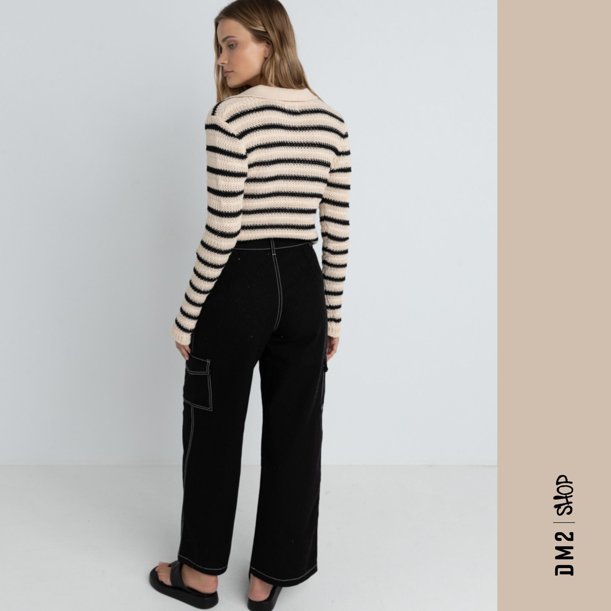 PANTALON FEMME BAYSIDE NOIR, RHYTHM - DM2 SHOP