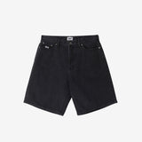 SHORT OBEY BIGWIG BAGGY DENIM FADED BLACK - DM2 SHOP