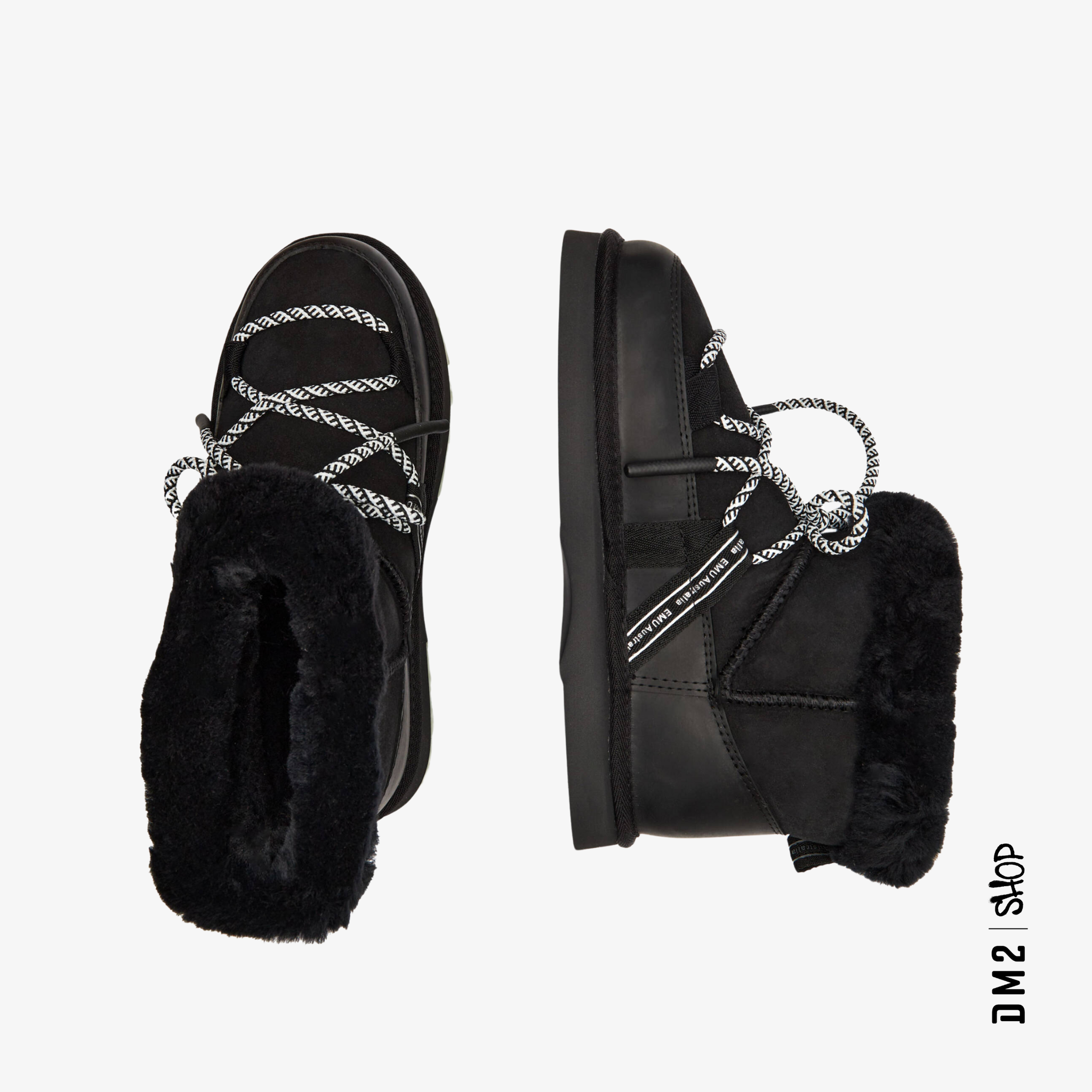 EMU, BOTTILLONS BLURRED MICRO NOIR FEMME - DM2 SHOP