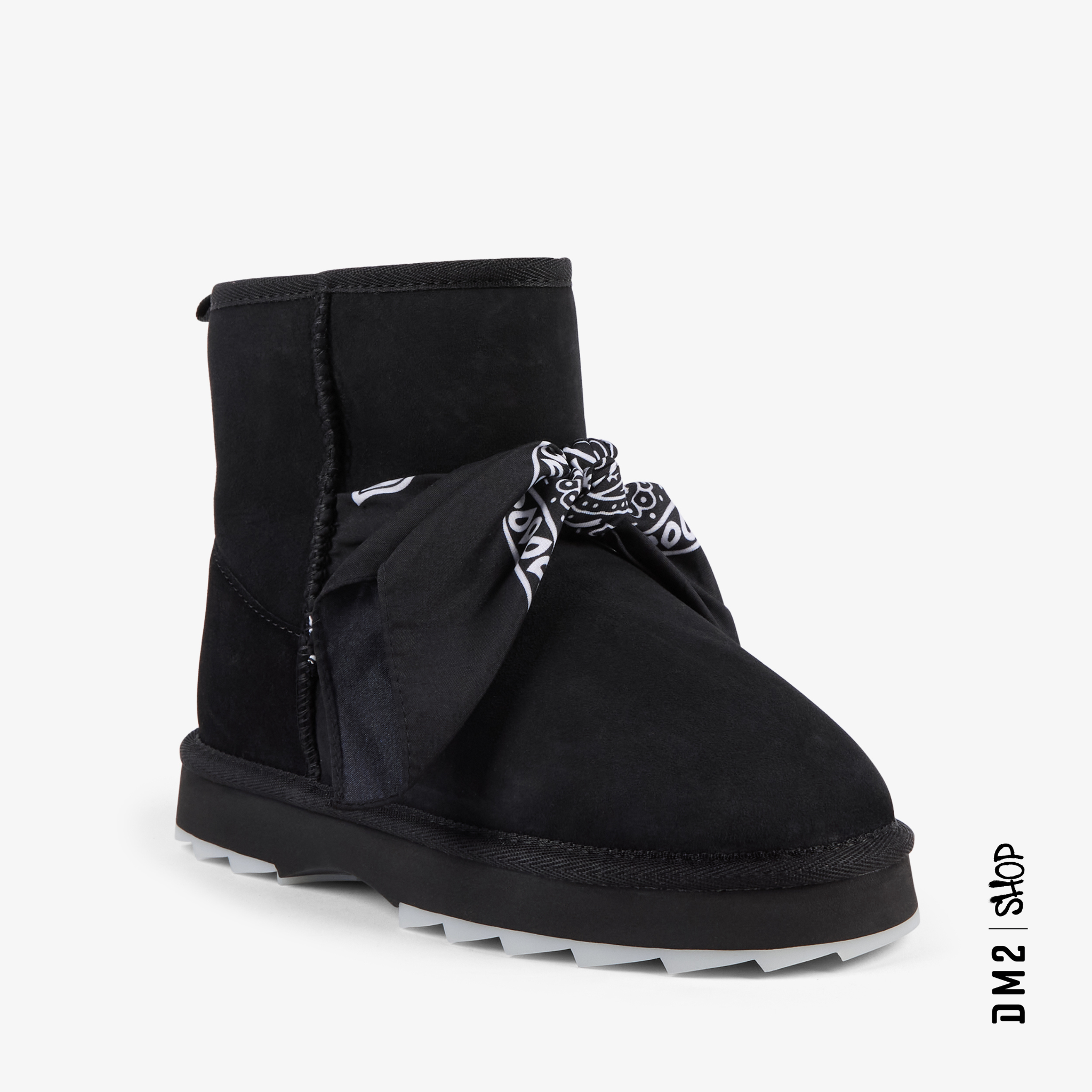 BOTTILLONS SHARKY MINI BANDANA NOIR FEMME - DM2 SHOP