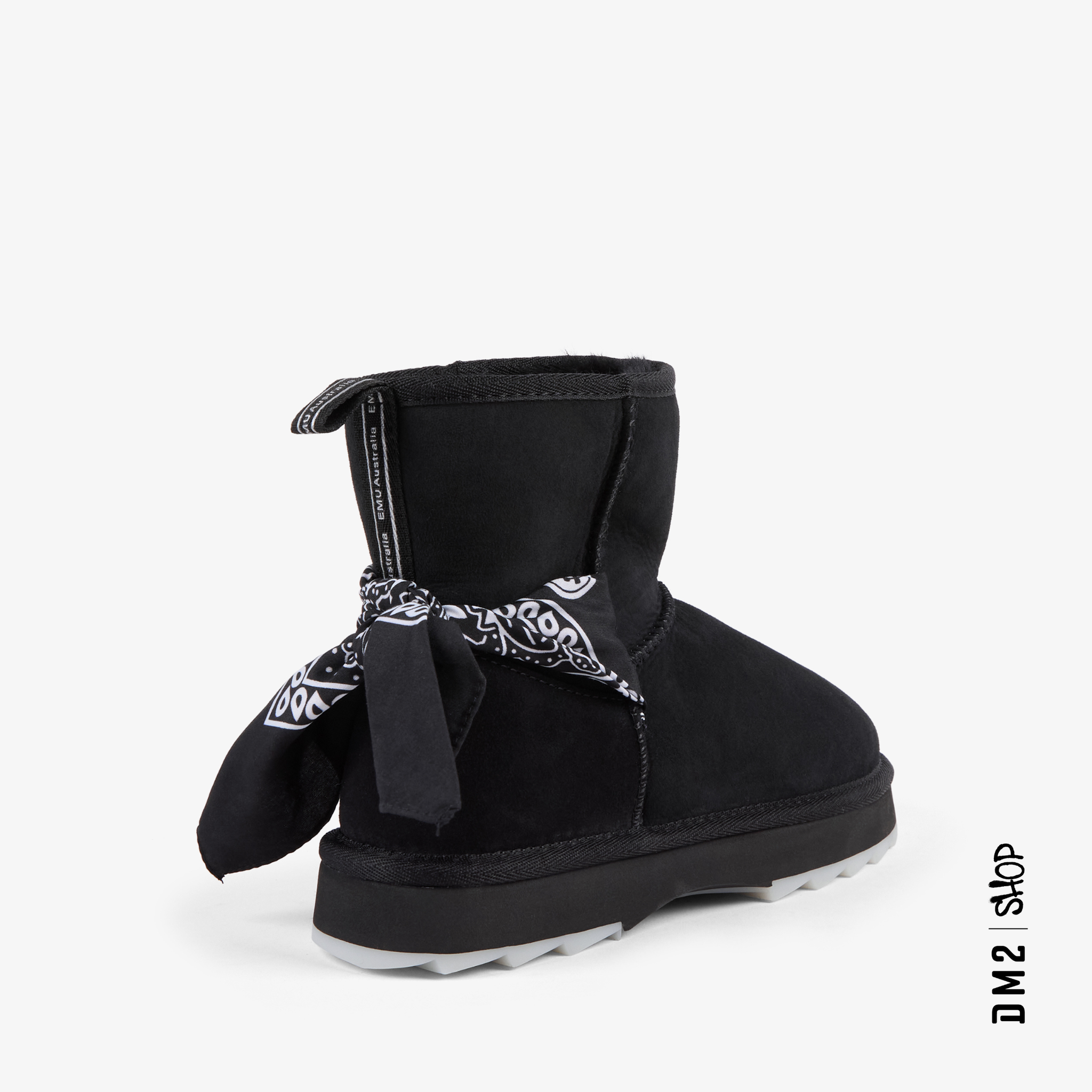 BOTTILLONS SHARKY MINI BANDANA NOIR FEMME - DM2 SHOP