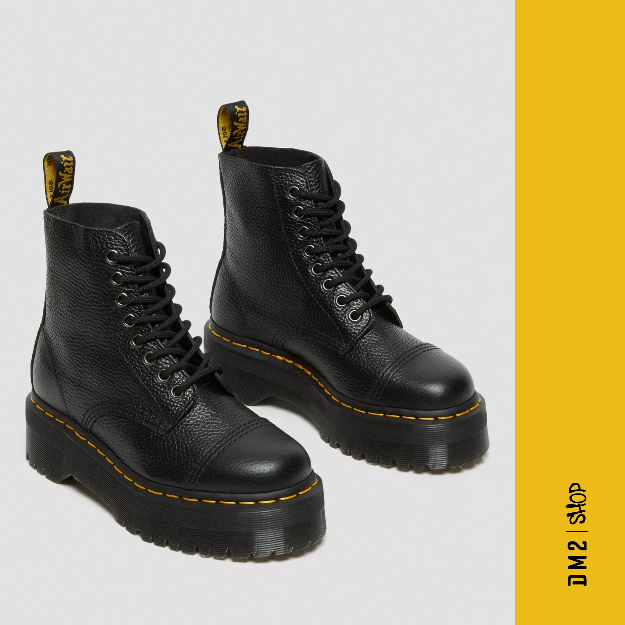 Bottillons Dr.Martens SINCLAIR en cuir nappa