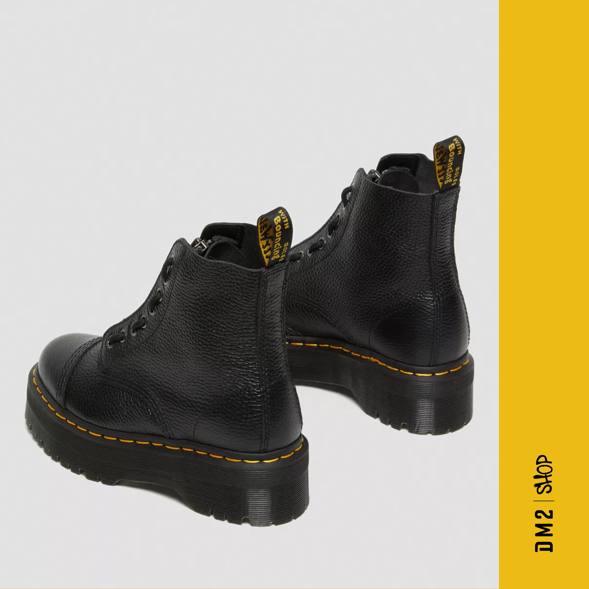 Bottillons Dr.Martens SINCLAIR en cuir nappa