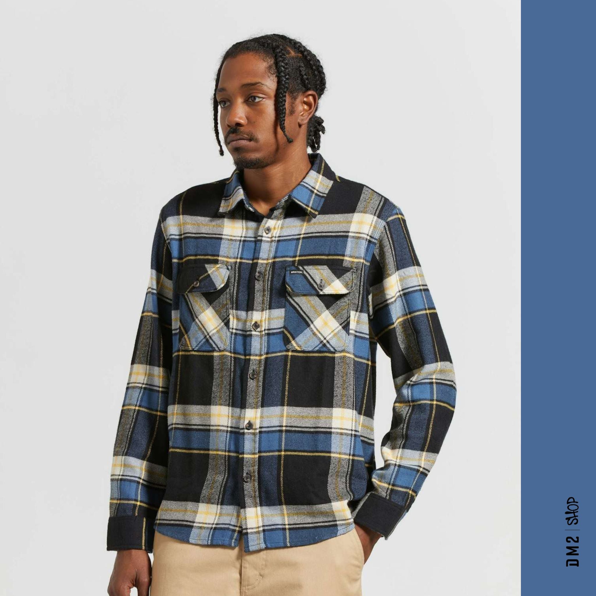 CHEMISE FLANNEL BOWERY PLAID, BRIXTON - DM2 SHOP