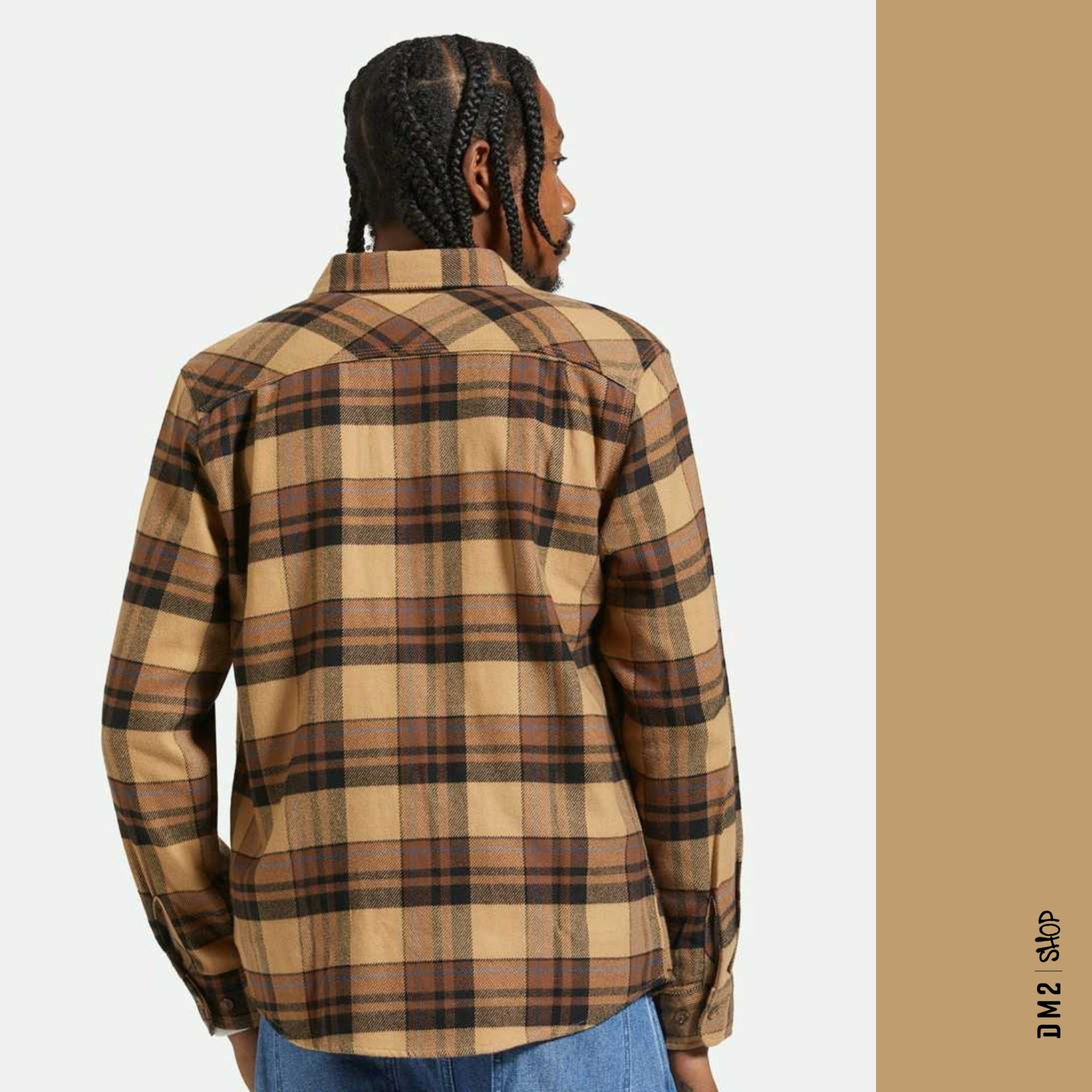 CHEMISE FLANNEL BOWERY TIGER EYES BRIXTON - DM2 SHOP