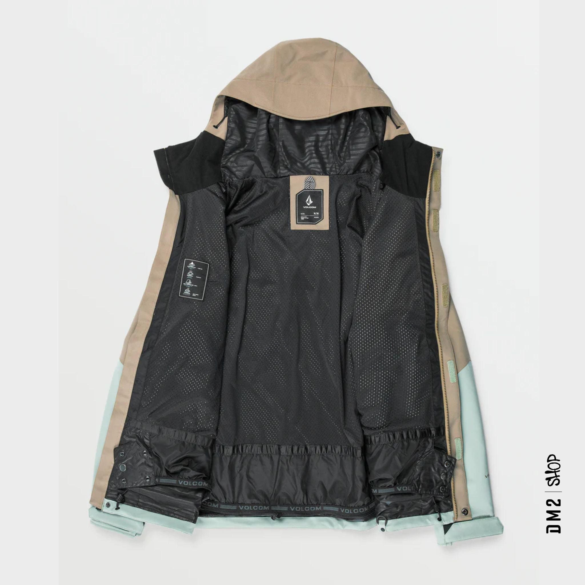 MANTEAU SHELL HOMME BRIGHTON FZ AGAVE, VOLCOM - DM2 SHOP