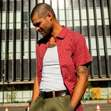 CHEMISE HOMME CHARTER ROUGE, BRIXTON - DM2 SHOP