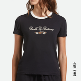 T-SHIRT BRIXTON FEMME BUCKLE UP RINGER - DM2 SHOP
