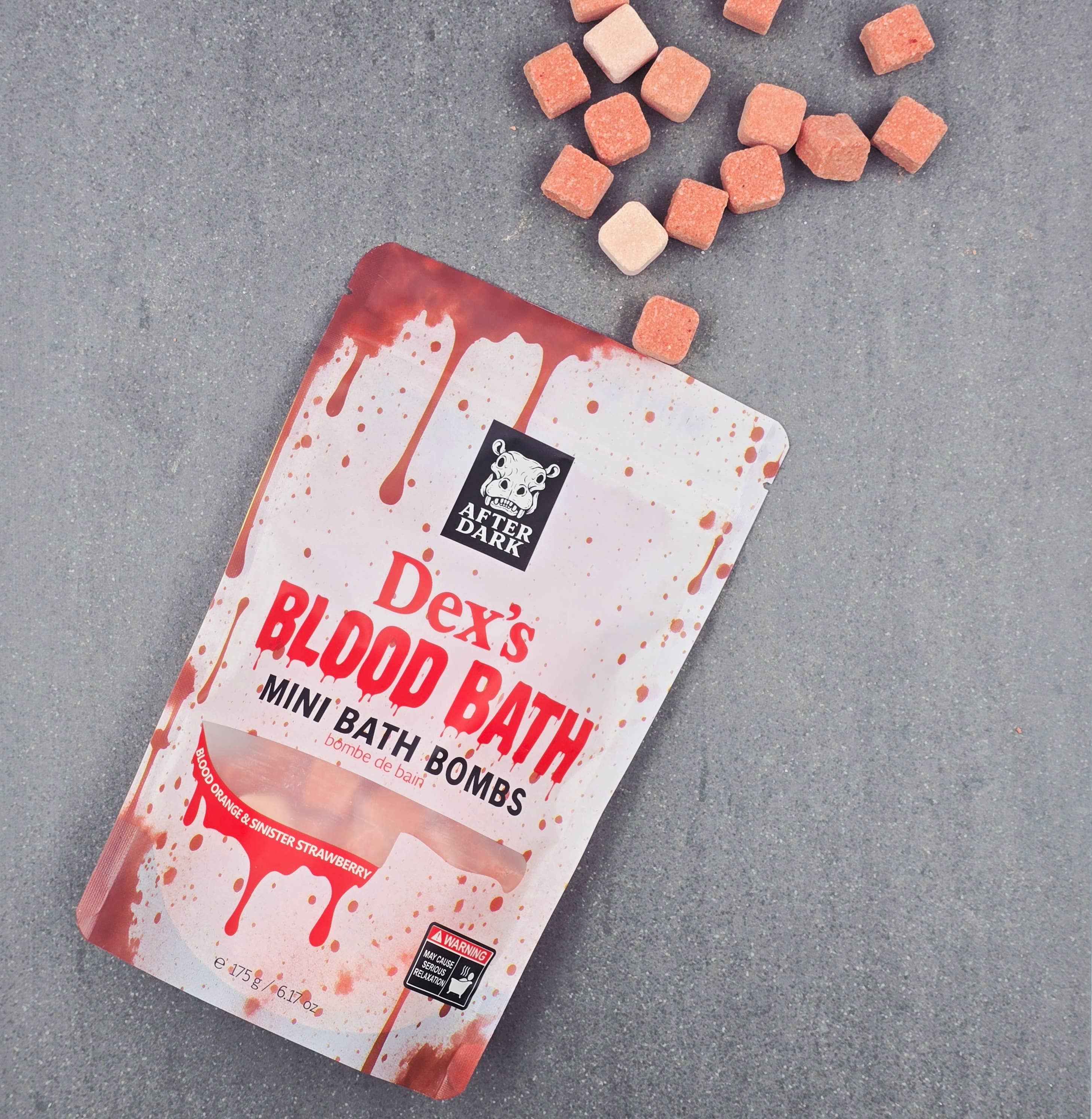 Happy Hippo Bath - Bain de Sang de Dex - Mini Bombes de Bain - Sac Cadeau, bombe de bain, halloween
