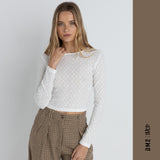 CHANDAIL FEMME CHARM BLANC, RHYTHM - DM2 SHOP