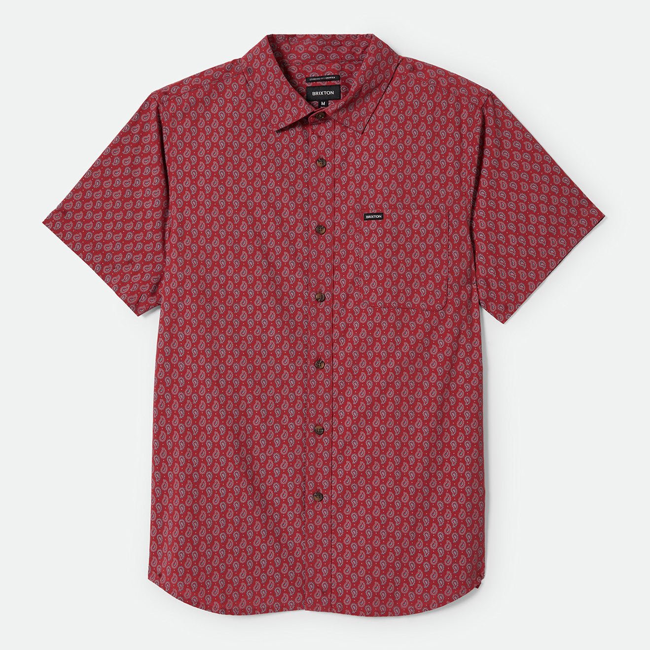 CHEMISE HOMME CHARTER ROUGE, BRIXTON - DM2 SHOP
