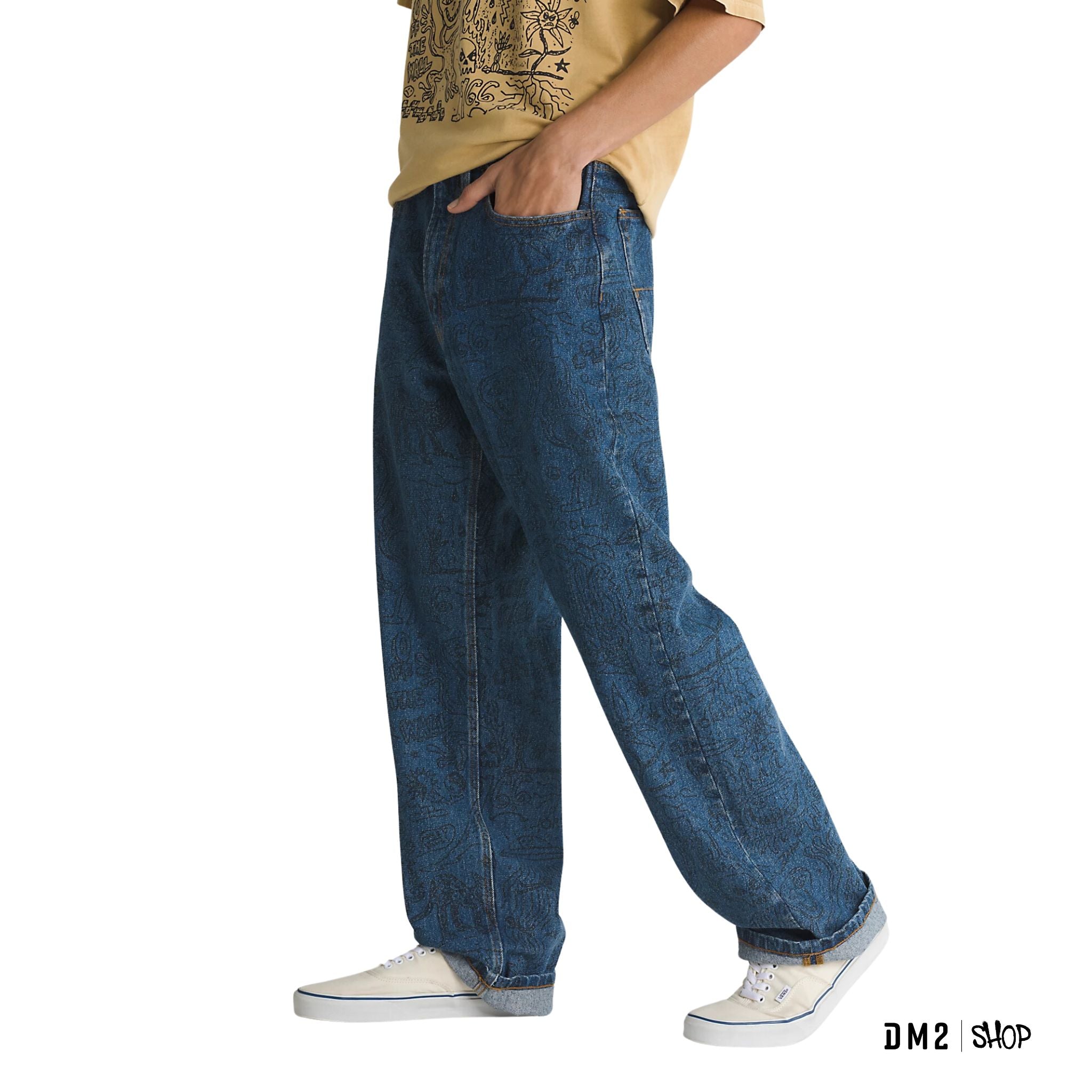 JEANS LOOSE CHECK 5 IMPRIMÉ VANS - DM2 SHOP