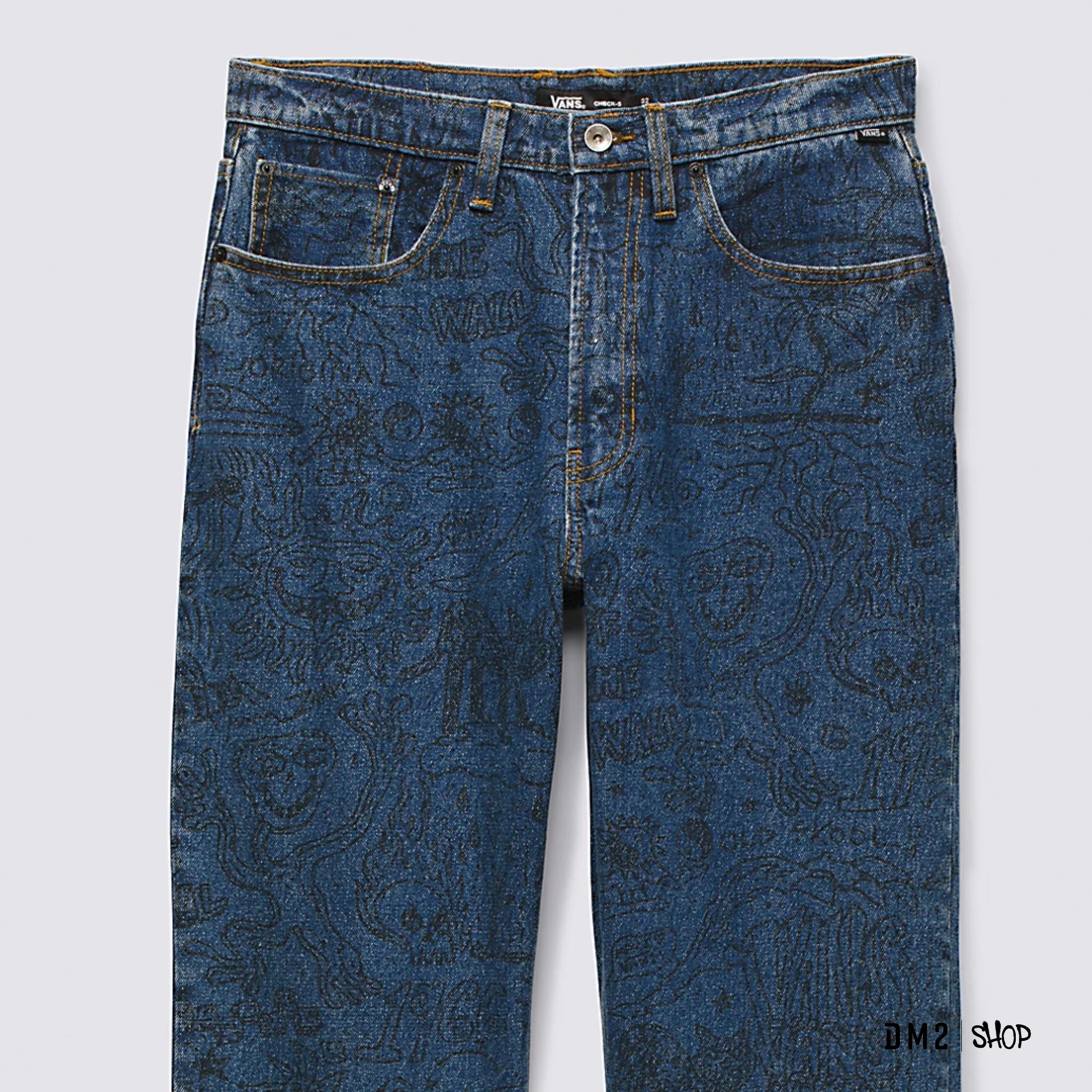 JEANS LOOSE CHECK 5 IMPRIMÉ VANS - DM2 SHOP