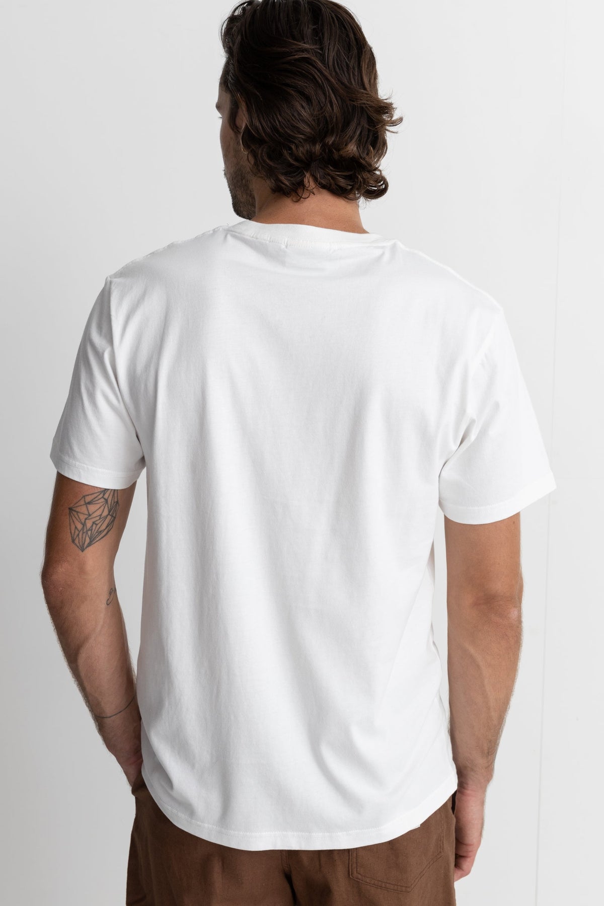 T - SHIRT CLASSIQUE BLANC BILOLOGIQUE HOMME - DM2 SHOP
