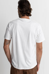 T - SHIRT CLASSIQUE BLANC BILOLOGIQUE HOMME - DM2 SHOP