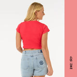 T - SHIRT CROP FEMME CLASSIC RIB, RIP CURL - DM2 SHOP