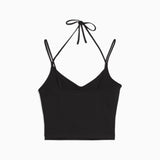 CAMISOLE RIBBED CROP NOIR FEMME PUMA - DM2 SHOP