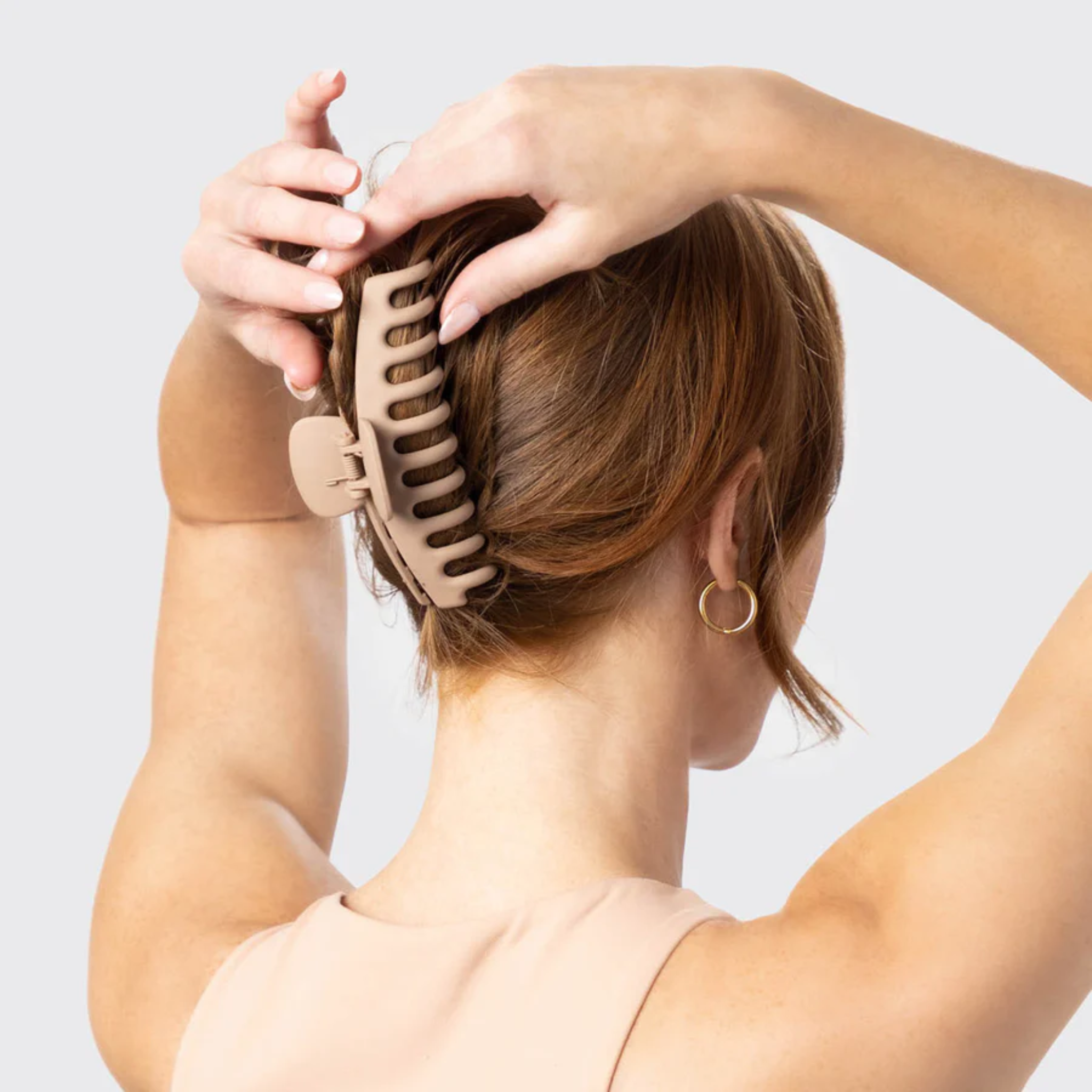 PINCE À CHEVEUX ASSORTIES 3PC TAN