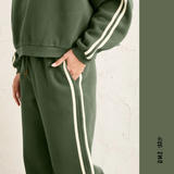 CONTRAST PANT - JOGGING FEMME - VERT