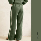 CONTRAST PANT - JOGGING FEMME - VERT