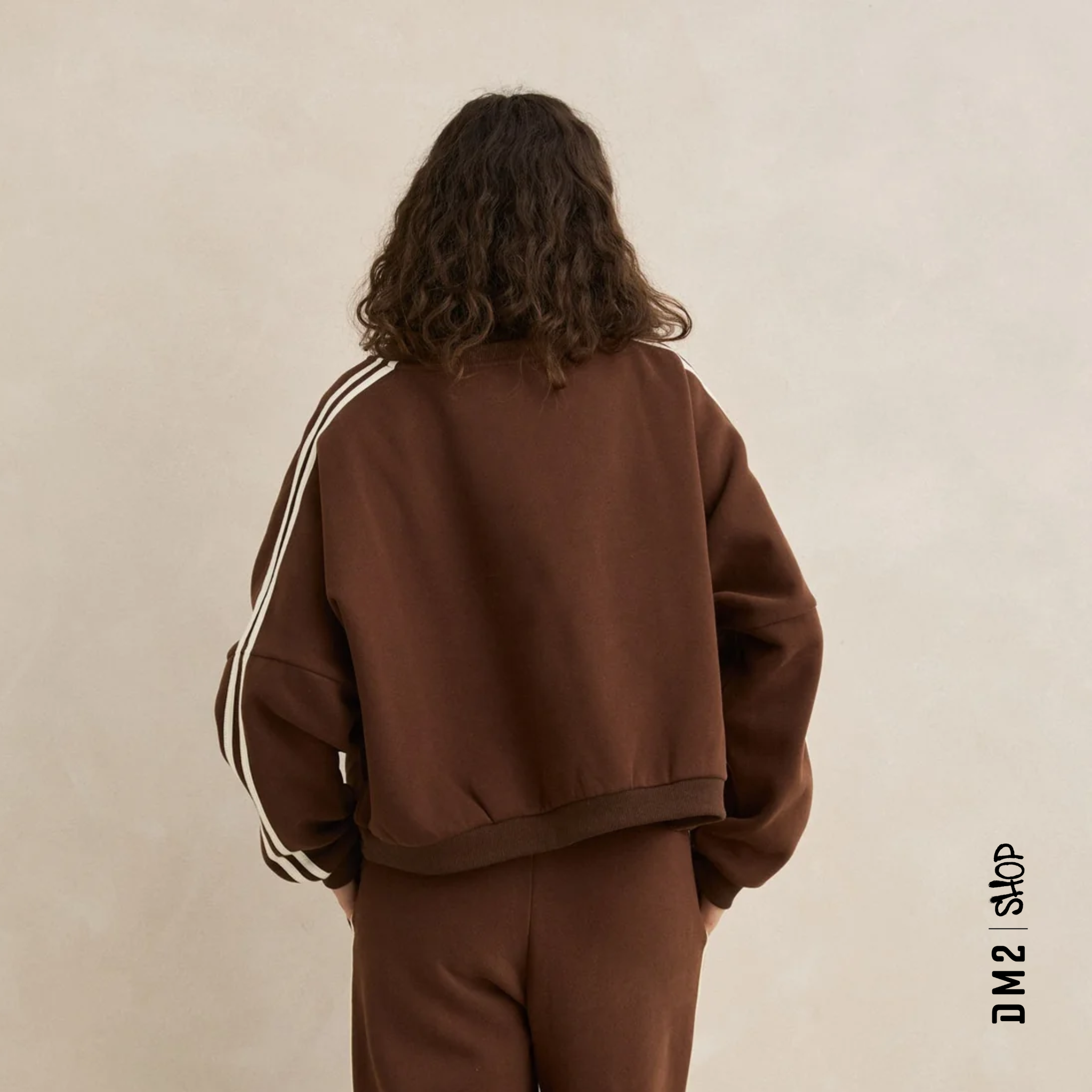 CREWNECK RHYTHM CONTRAST BROWN FEMME - DM2 SHOP
