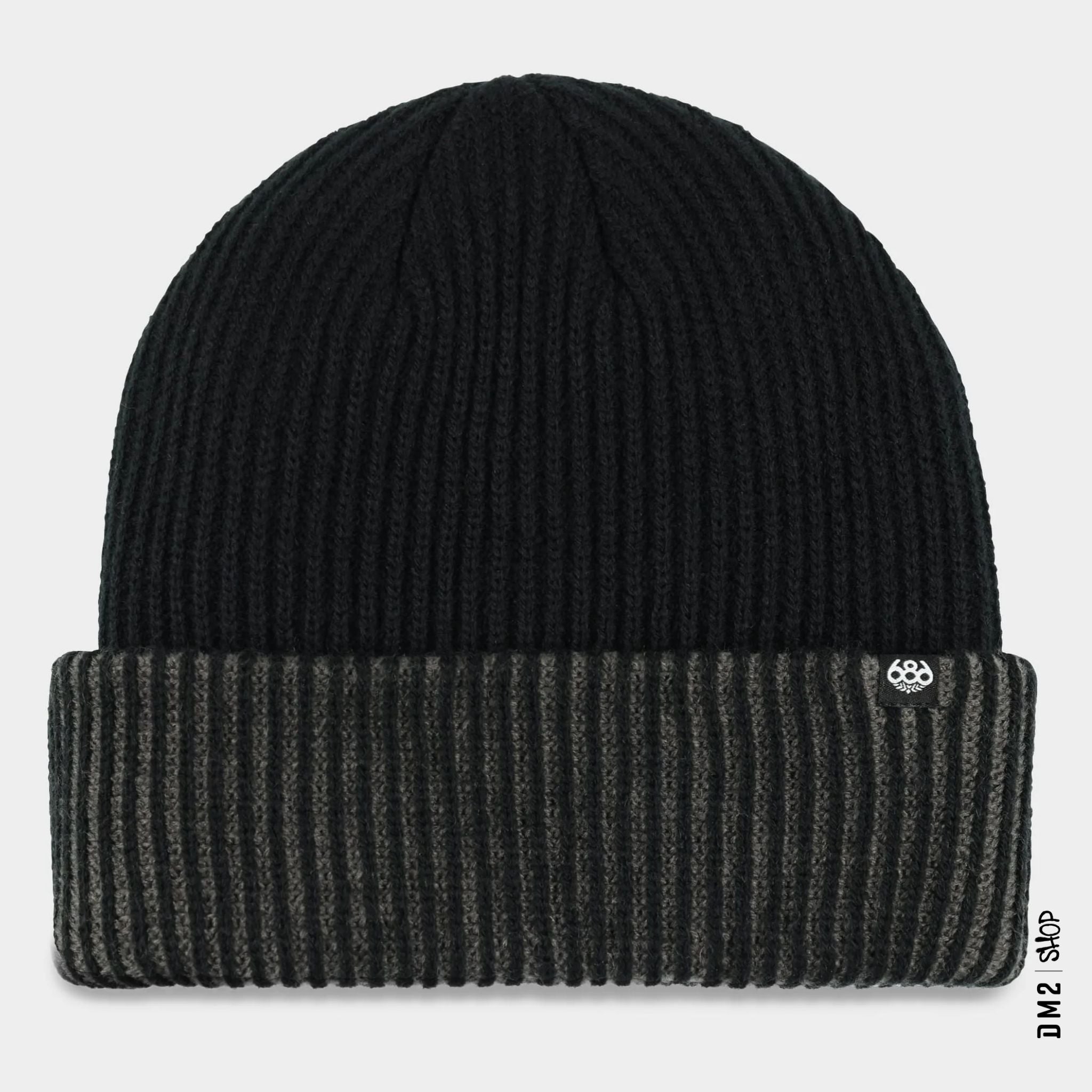 TUQUE 686 CORD CUFF NOIR - DM2 SHOP