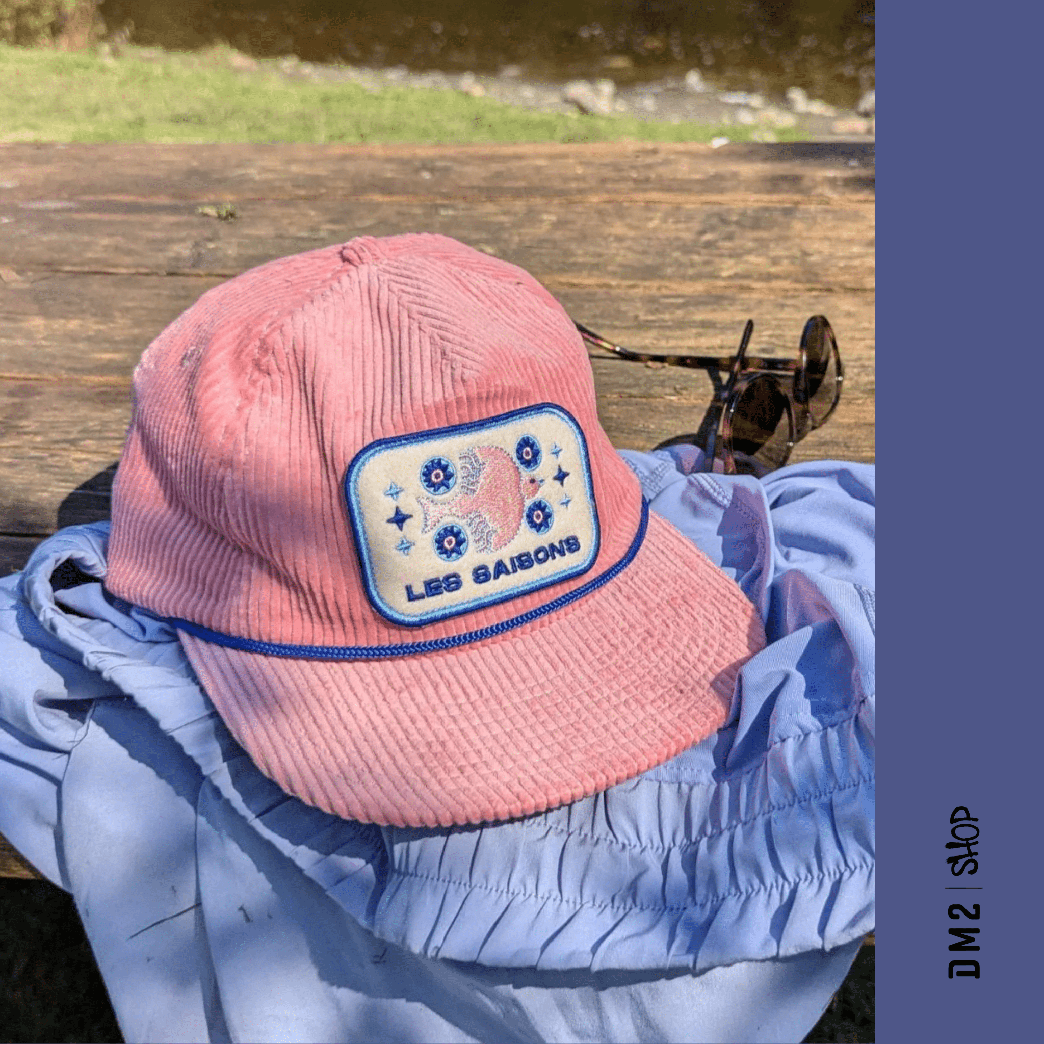 CASQUETTE UNISEXE CORDUROY ROSE, LES SAISONS - DM2 SHOP