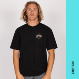 T - SHIRT RUSTY HOMME CRACKLE NOIR - DM2 SHOP
