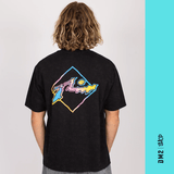T - SHIRT RUSTY HOMME CRACKLE NOIR - DM2 SHOP