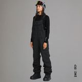 SALOPETTE SNOW FEMME - CRESTON 3D BIB NOIR - ISOLÉ