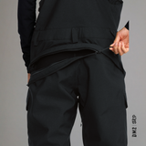 SALOPETTE SNOW FEMME - CRESTON 3D BIB NOIR - ISOLÉ