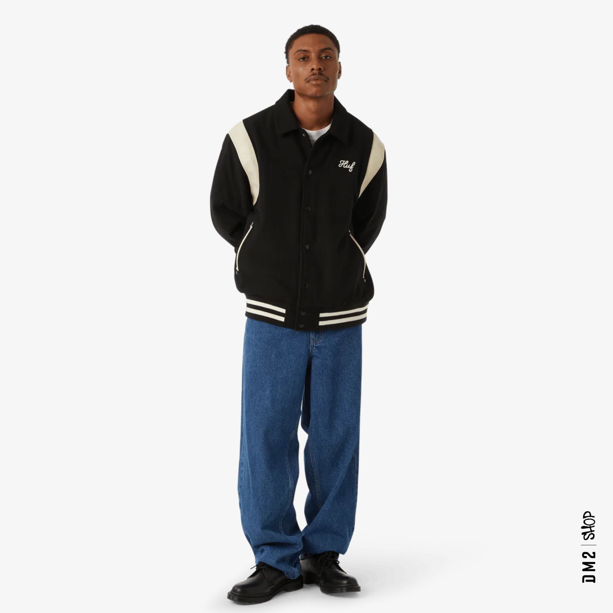 JEANS BAGGY HUF CROMER STONE WASH INDIGO - DM2 SHOP