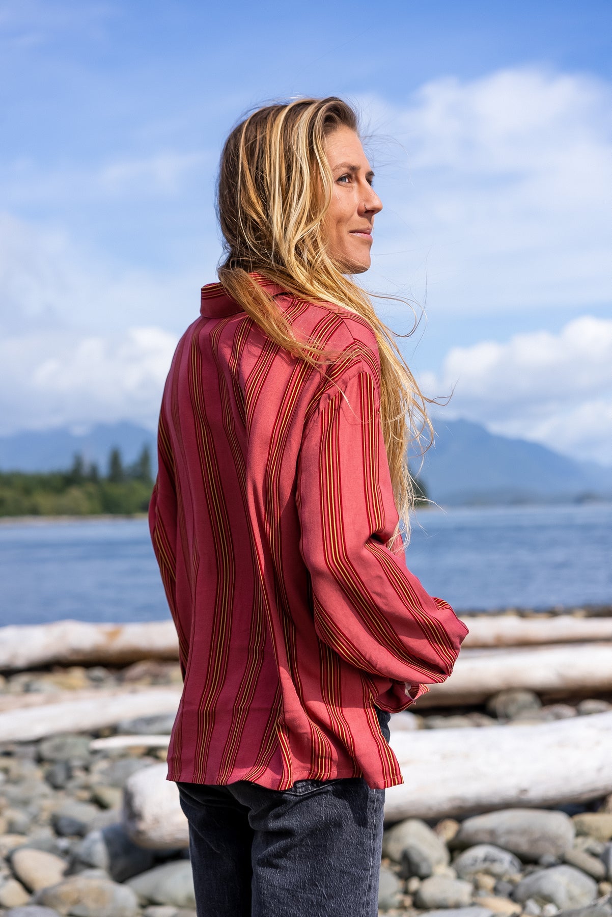 CHEMISE FEMME NIRVANA RAYÉ LOUVE DESIGN - DM2 SHOP