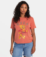 T - SHIRT RVCA FEMME DAILY TEE ROUGE - DM2 SHOP