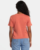 T - SHIRT RVCA FEMME DAILY TEE ROUGE - DM2 SHOP