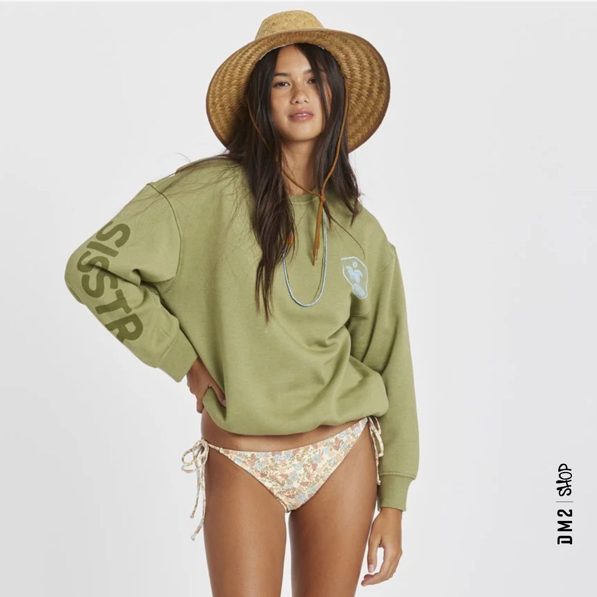 CREWNECK FEMME DAY TRIP VERT, SISSTR - DM2 SHOP