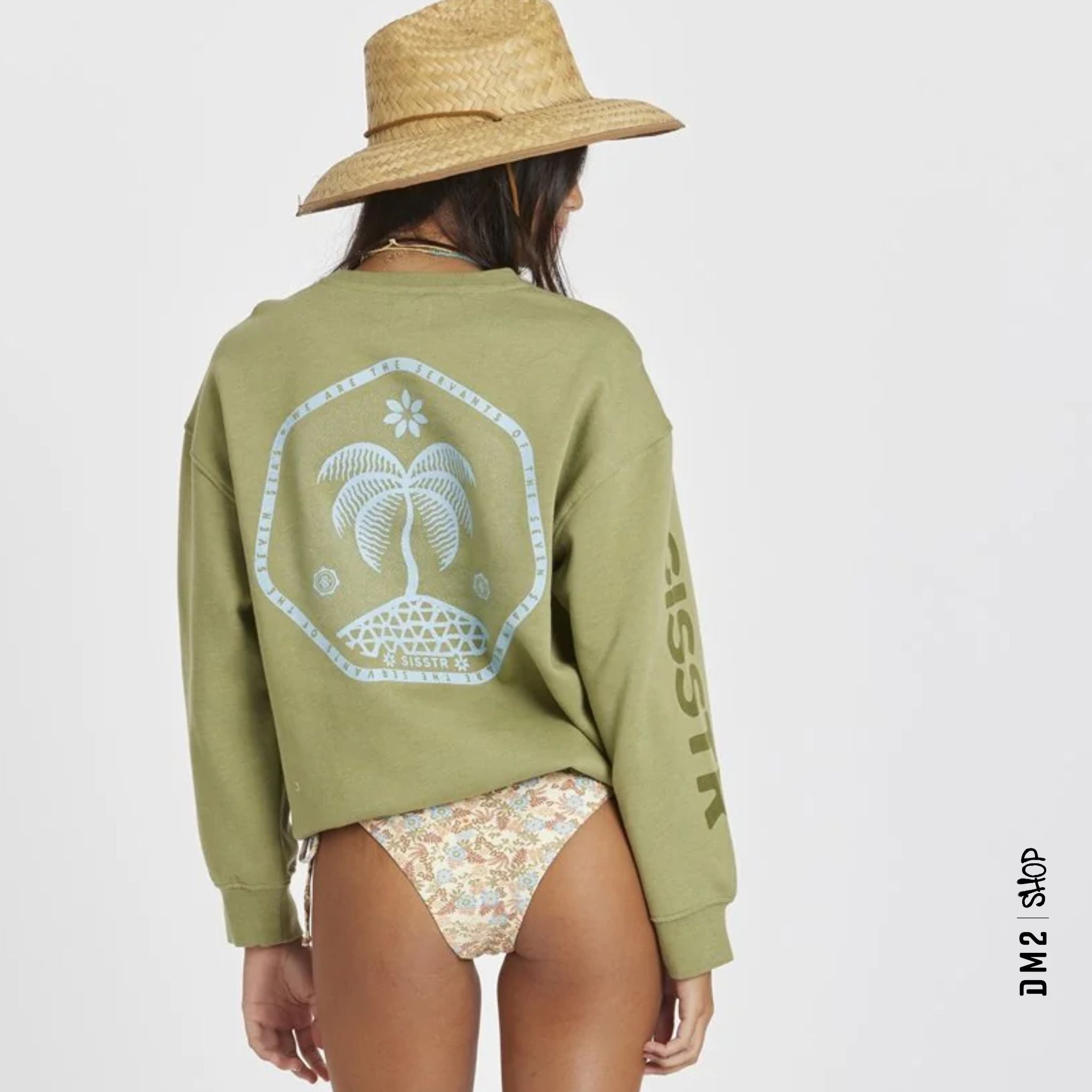 CREWNECK FEMME DAY TRIP VERT, SISSTR - DM2 SHOP