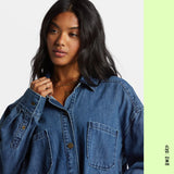 SHACKET BILLABONG FEMME DEEP SEA DENIM - DM2 SHOP