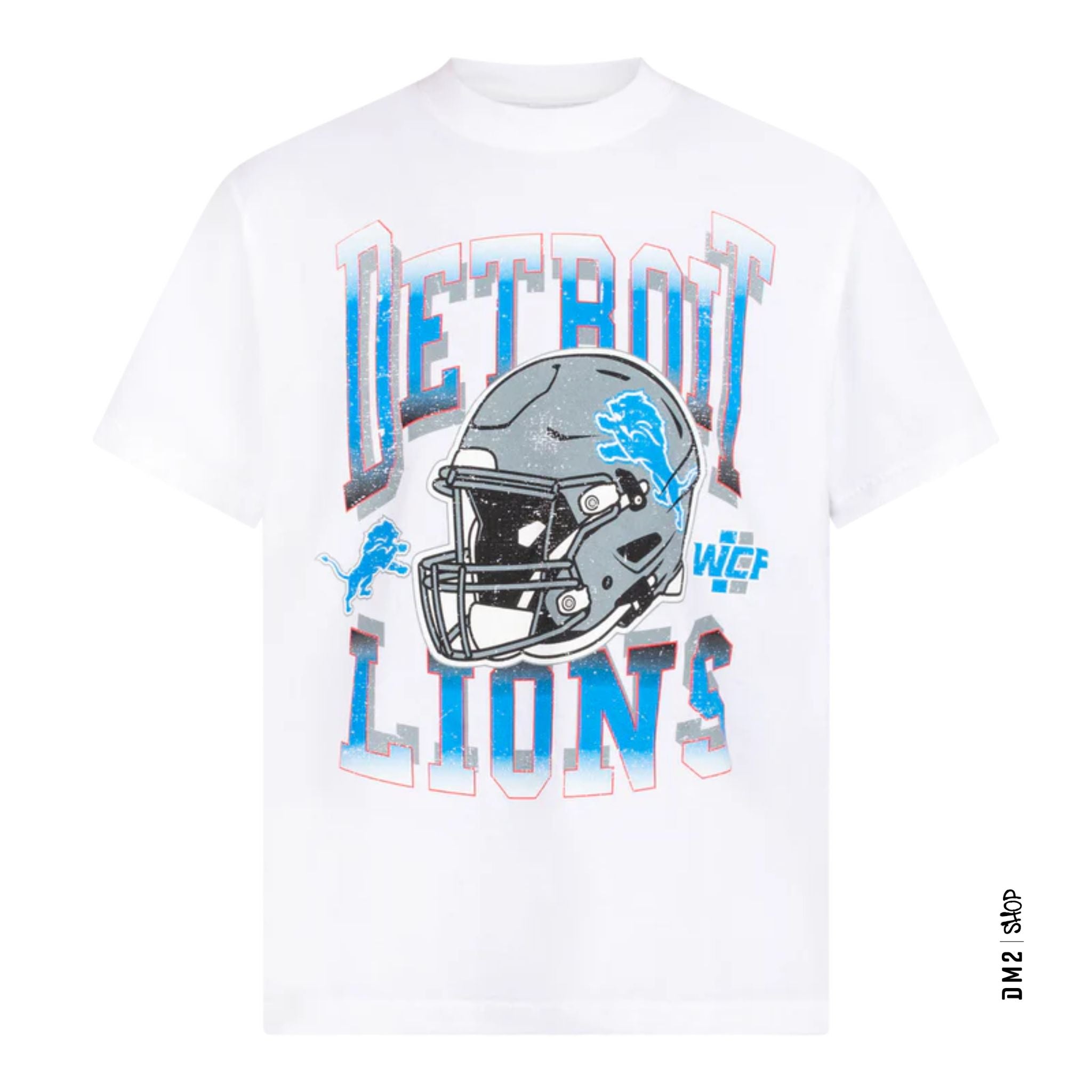T - SHIRT UNISEXE DETROIT LIONS, MARBLE - DM2 SHOP