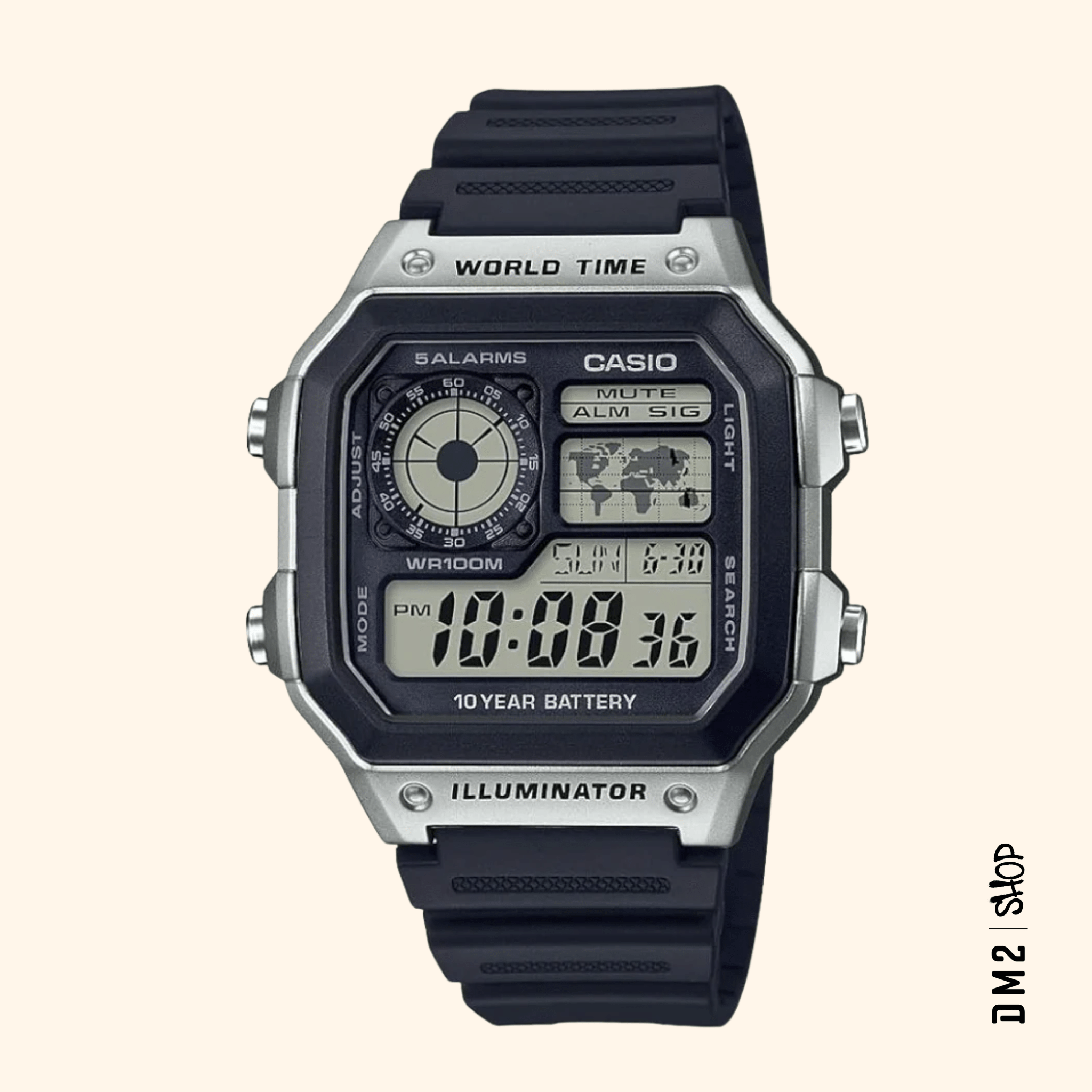MONTRE CASIO DIGITAL AE1200WH - 1C - DM2 SHOP
