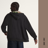 DOVER THERMAL - ZIP HOOD HOMME - NOIR CAMO