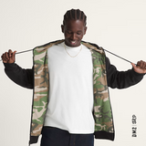 DOVER THERMAL - ZIP HOOD HOMME - NOIR CAMO