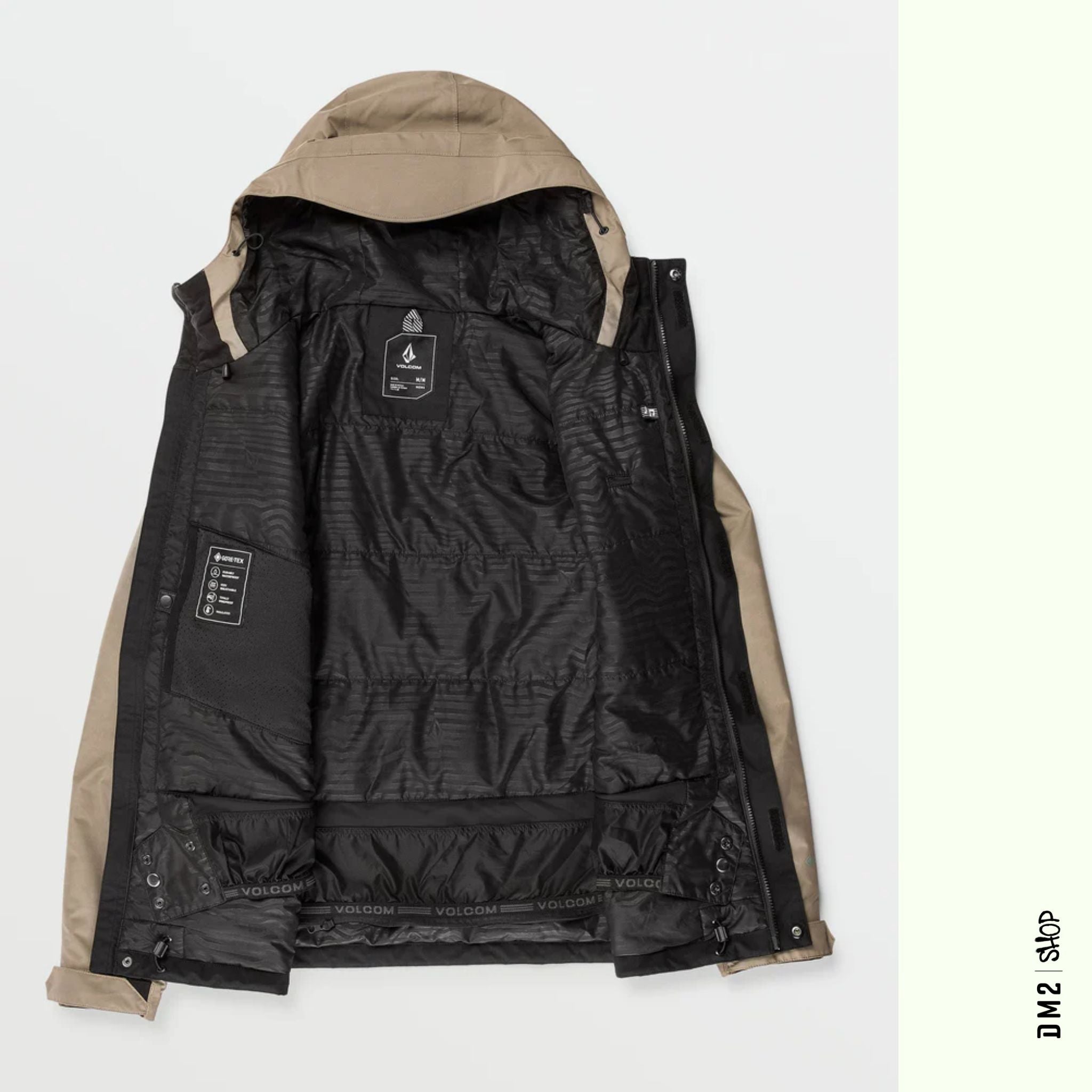 MANTEAU VOLCOM DUA ISOLÉ GORE - TEX NOIR - DM2 SHOP