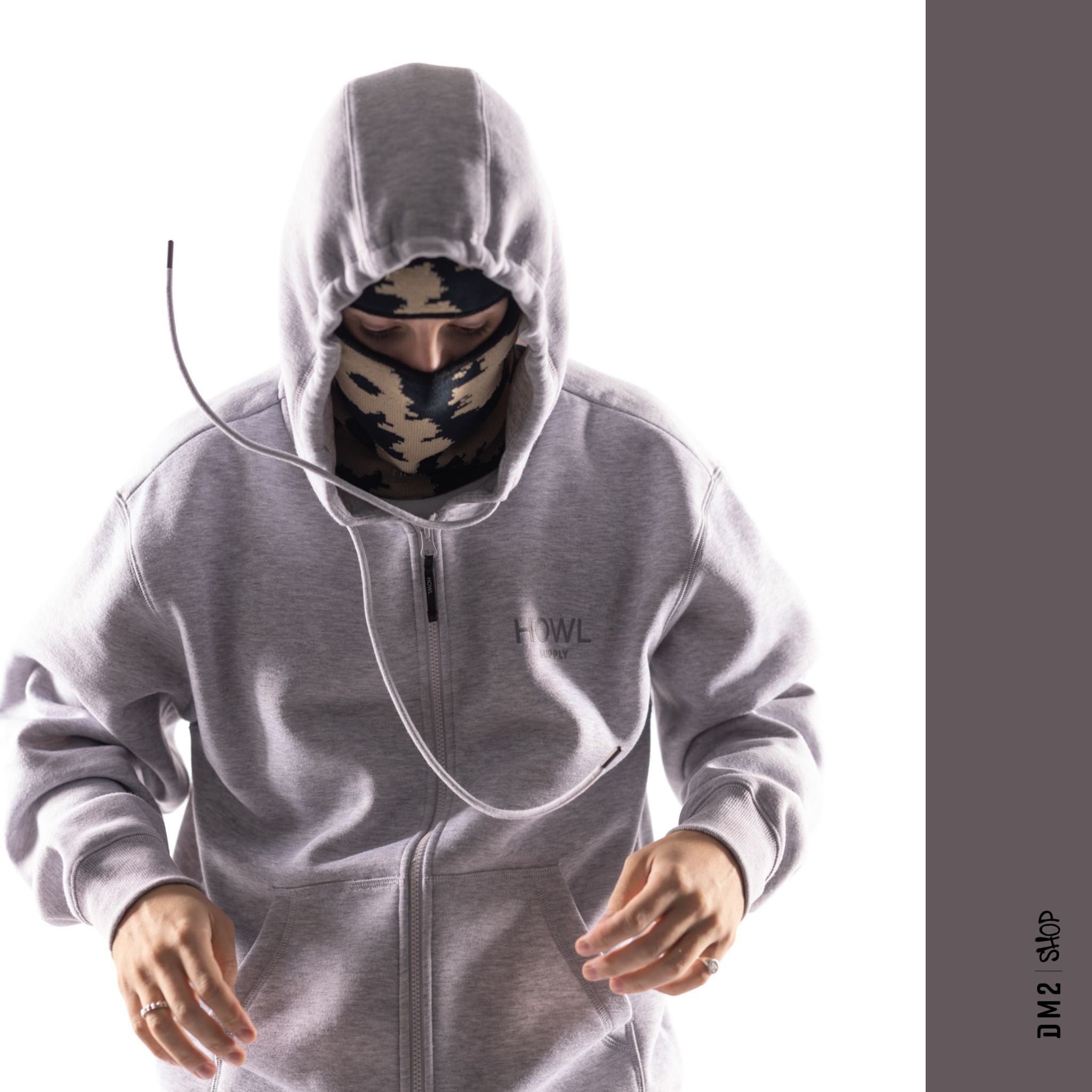 ZIP HOOD SNOW AVEC DWR GRIS HOWL - DM2 SHOP