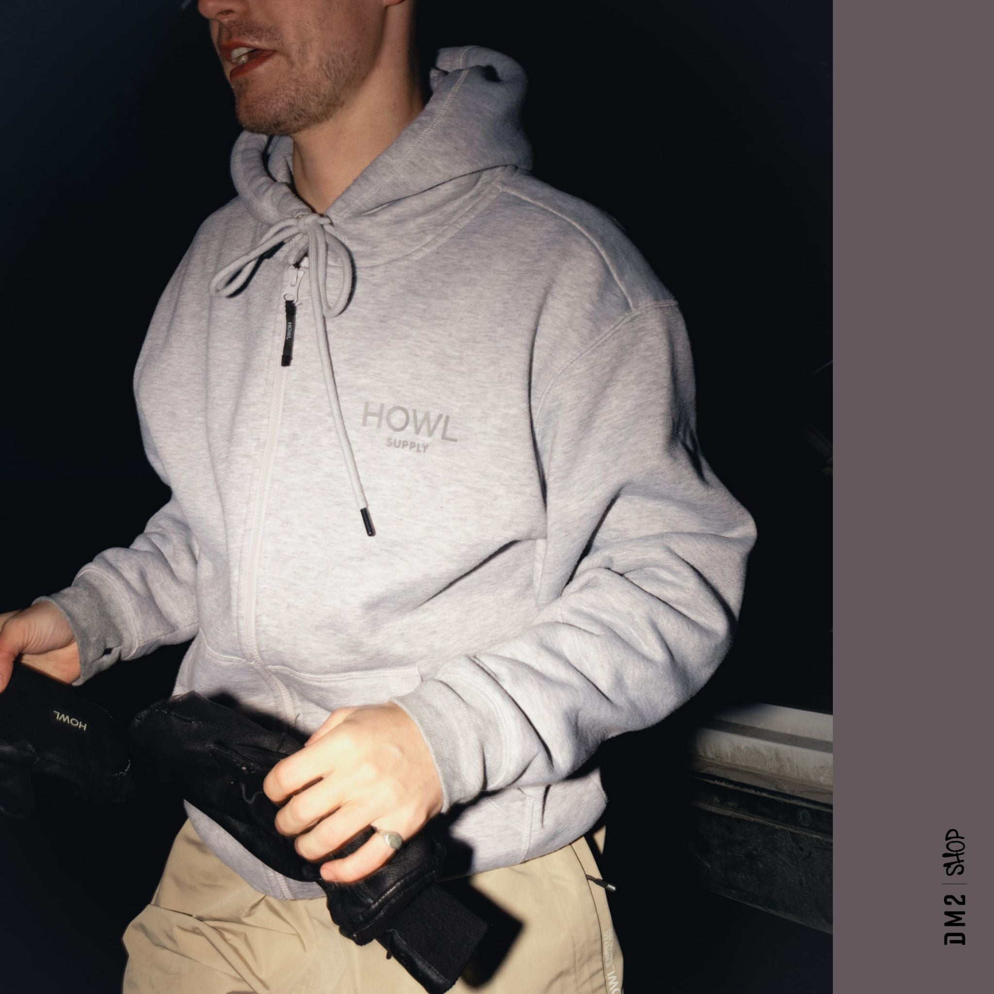 ZIP HOOD SNOW AVEC DWR GRIS HOWL - DM2 SHOP