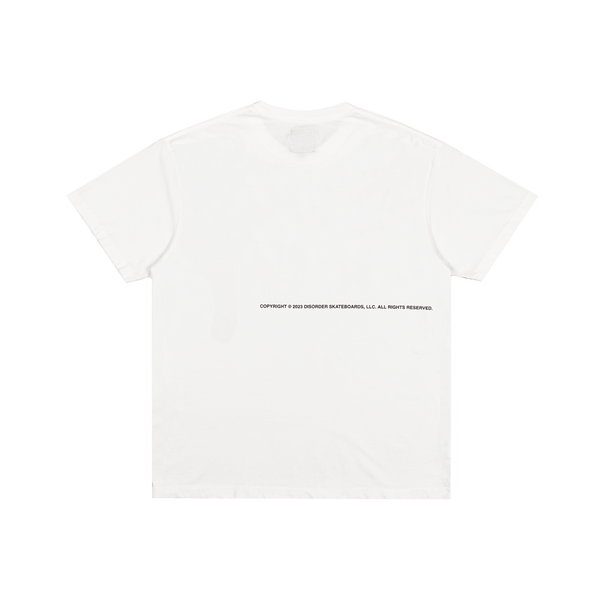 T - SHIRT CHAOS OVER BLANC DISORDER - DM2 SHOP