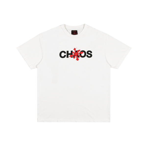 T - SHIRT CHAOS OVER BLANC DISORDER - DM2 SHOP