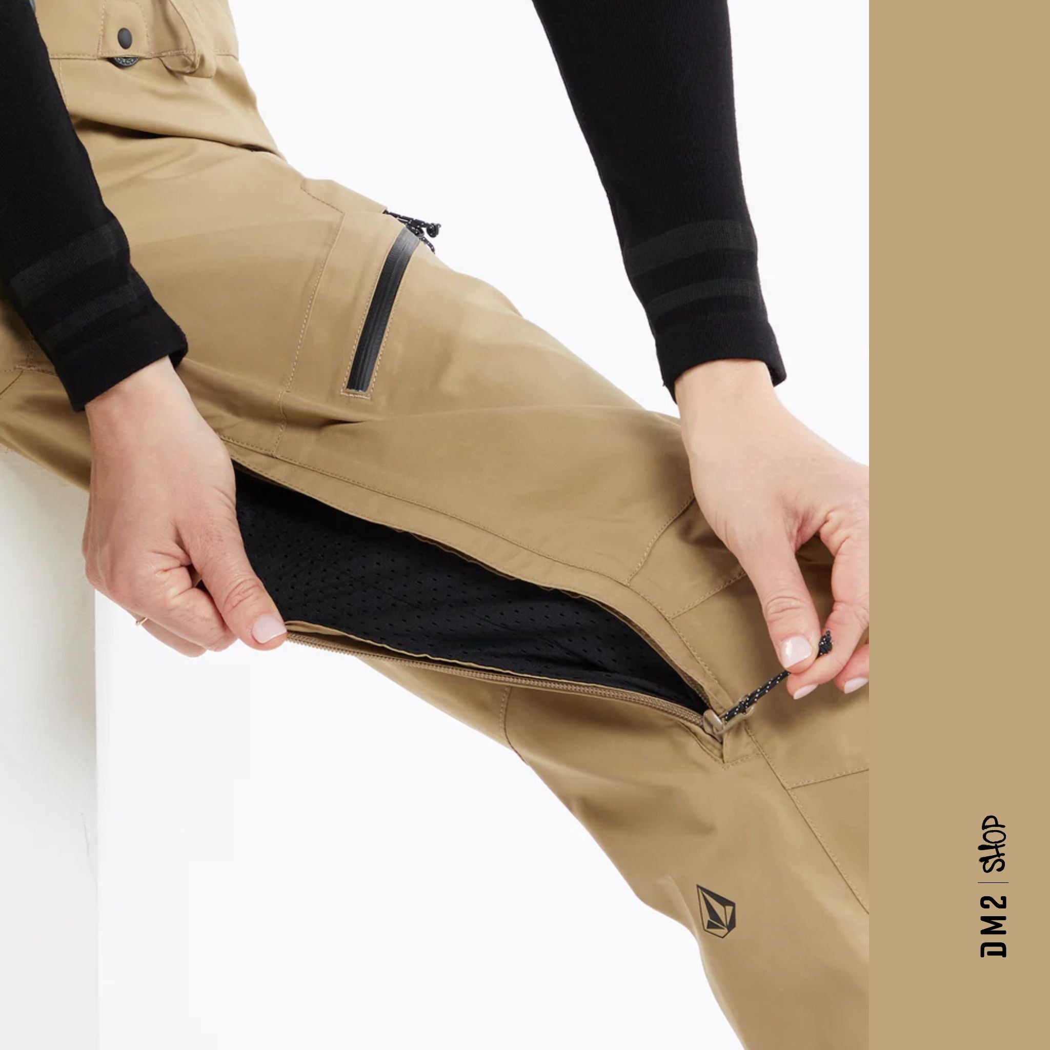 SALOPETTE SNOW FEMME ELM STRETCH GORE BEIGE, VOLCOM - DM2 SHOP